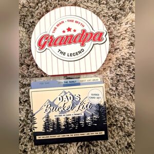 Father's Day Gifts - Grandpa Baseball And Dad Bucket List